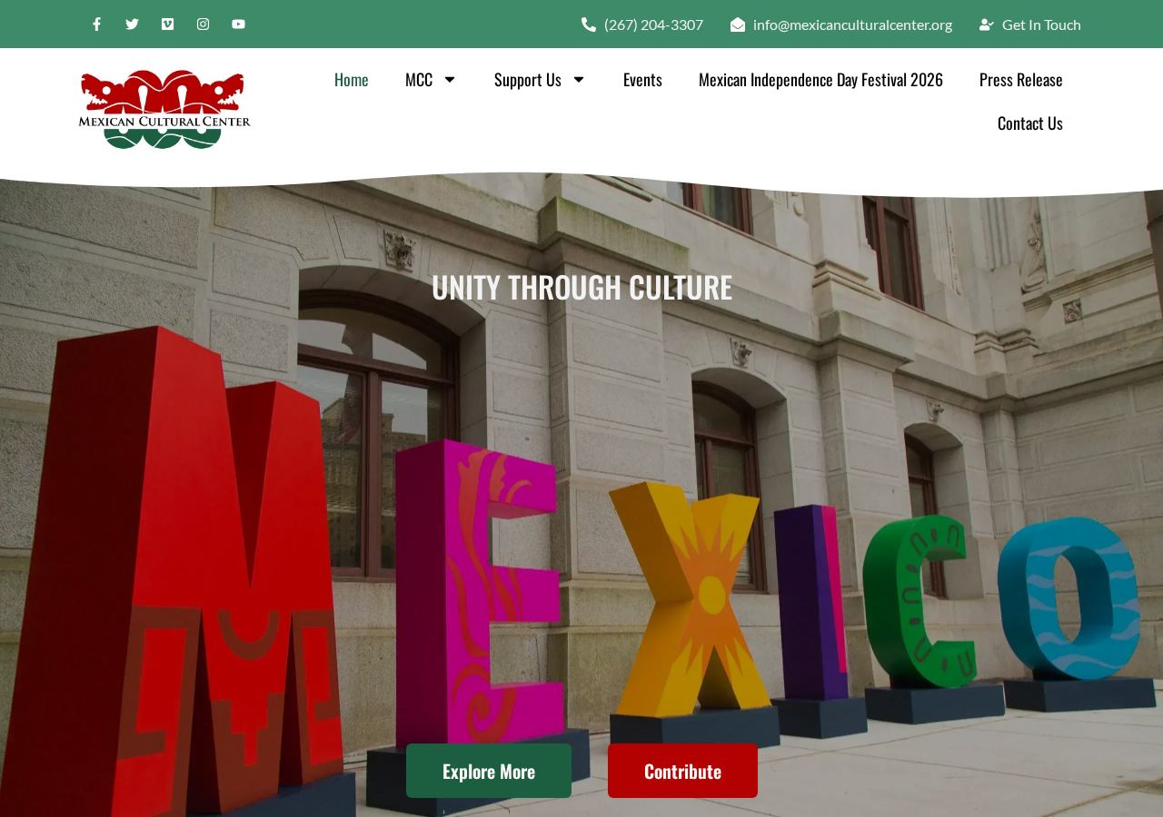 Mexican Cultural Center website preview